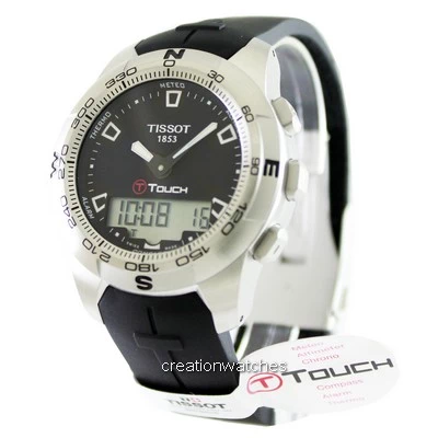 ティソT-Touch IIアナログ＆デジタルクロノグラフT047.420.17.051.00 T0474201705100メンズ腕時計