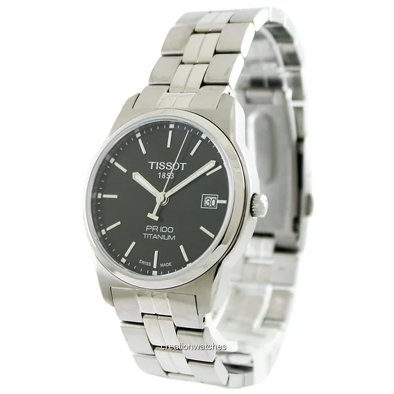 Tissot T-Classic PR 100 Quartz Titanium T049.410.44.051.00 T0494104405100 Men's Watch