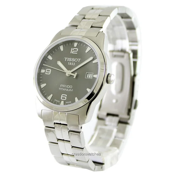 Tissot T-Classic PR 100 Titanium Quartz T049.410.44.067.00 T0494104406700 Men's Watch