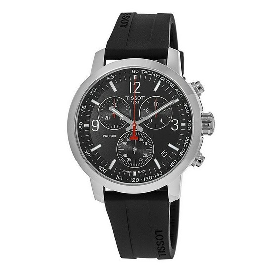 Tissot PRC 200 T-Sport Chronograph Black Dial Quartz Diver's T114.417.17.057.00 200M Men's Watch