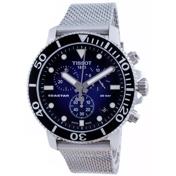 Tissot T-Sport Seastar 1000 Chronograph Quartz T120.417.11.041.02 T1204171104102 300M Men's Watch