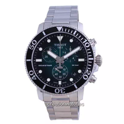 Relógio masculino Tissot T-Sport Seaster 1000 Chronograph Diver T120.417.11.091.01 T1204171109101 300M masculino