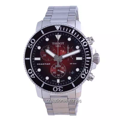 Tissot T-Sport Seaster 1000 Chronograph Diver's Quartz T120.417.11.421.00 T1204171142100 300M Men's Watch