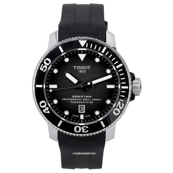 Tissot Seastar 2000 Professional Powermatic 80 Grey Dial Diver's T120.607.17.441.00 T1206071744100 600M Men's Watch