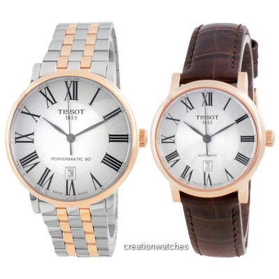 Tissot T- Classic Automatic นาฬิกาข้อมือสำหรับผู้ชายและผู้หญิง - T122.407.22.033.00-T122.207.36.033.00