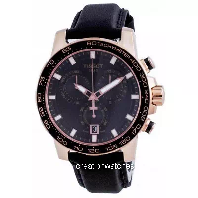 Tissot Supersport Black Dial Chronograph Quartz T125.617.36.051.00 T1256173605100 100M Men's Watch