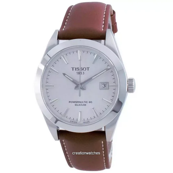 Tissot T-Classic Gentleman Powermatic 80 Silicium Automatic T127.407.16.031.00 T1274071603100 100M Men's Watch
