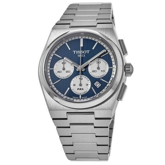 Tissot PRX T-Classic Chronograph Blue Dial Automatic T137.427.11.041.00 100M Men's Watch