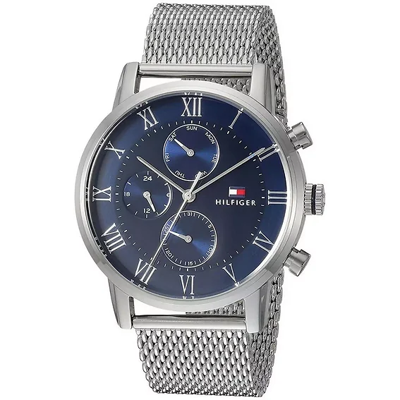Tommy Hilfiger Kane Blue Dial Stainless Steel Quartz 1791398 Men's Watch