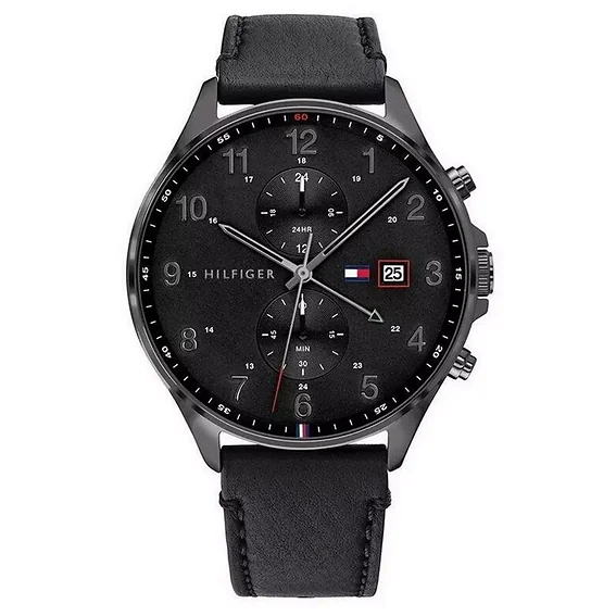 Tommy Hilfiger West Chronograph Leather Strap Quartz 1791711 Men's Watch