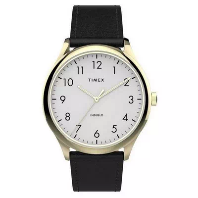 Timex Easy Reader White Dial Quartz Leather Strap TW2T71700 Men's Watch