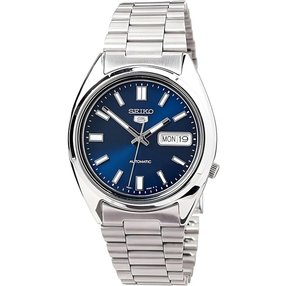 Generalüberholte Seiko 5 Automatikuhr mit blauem Zifferblatt SNXS77K1 für Herren