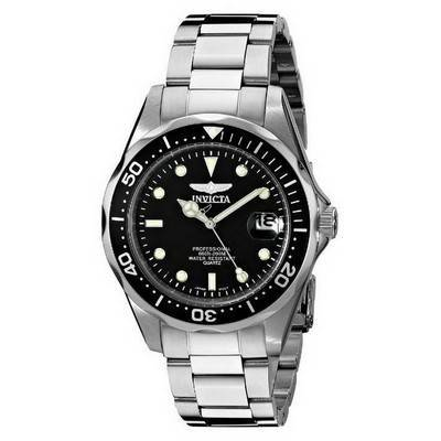 Refurbished Invicta Pro Diver Black Dial Quartz Diver's 8932 200M Men's Watch