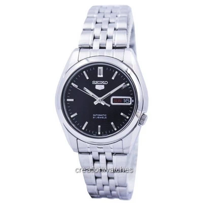 Refurbished Seiko 5 Stainless Steel Black Dial Automatic SNK361 SNK361K1 SNK361K Men's Watch