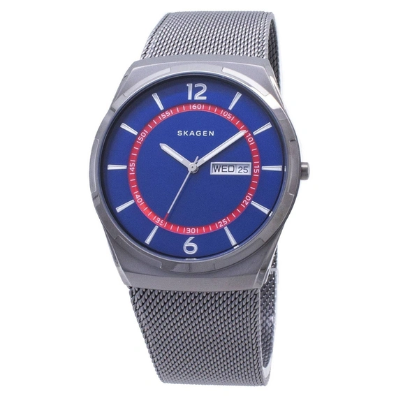 Relógio masculino analógico de quartzo Skagen Melbye SKW6503 reformado