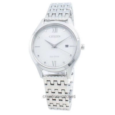 Refurbished Citizen Eco-Drive White Dial Stainless Steel EW2530-87A Women's Watch