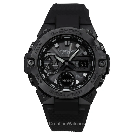 Refurbished Casio G-Shock G-Steel Analog Digital Resin Strap Black Dial Tough Solar GST-B400BB-1A 200M Men's Watch