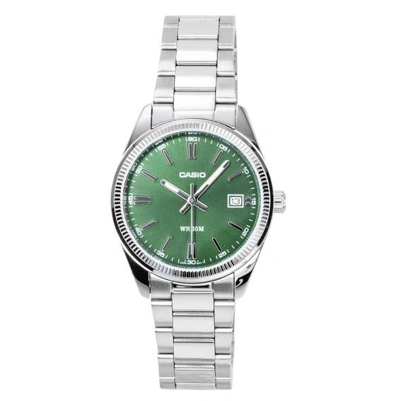 Casio Analog Stainless Steel Green Dial Quartz UTP-1302PD-3A1V Unisex Watch