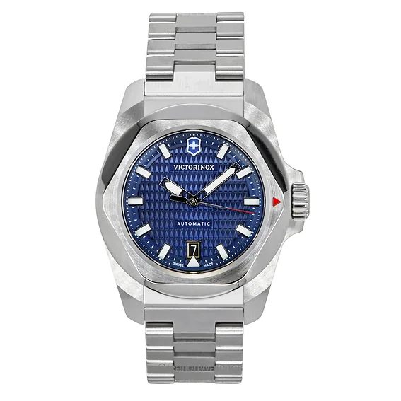 Victorinox I.N.O.X Stainless Steel Blue Dial Automatic 242020 200M Men's Watch