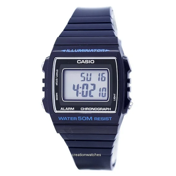 Casio Digital Alarm Chronograph W-215H-2AVDF W-215H-2AV Unisex Watch
