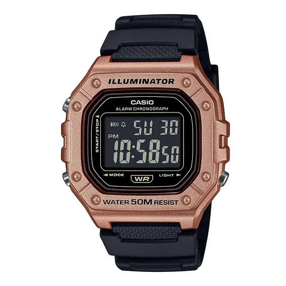 Casio Standard Digital Resin Strap Quartz W-218HM-5BV Men's Watch