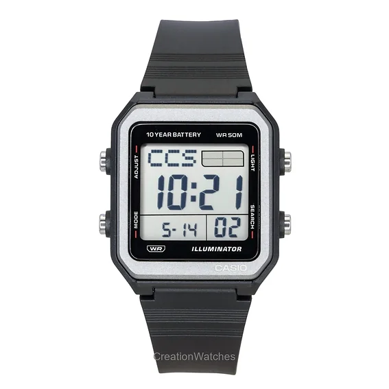 Casio Digital Resin Strap Quartz W-221H-1AV Unisex Watch