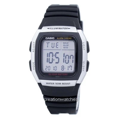 Casio Juventude Digital Alarm Chrono Iluminador Relógio W-96H-1AVDF W96H-1AVDF dos homens