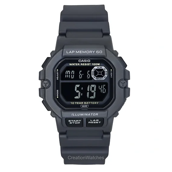 Casio Standard Digital Resin Strap Quartz WS-1400H-8BV 100M Men's Watch