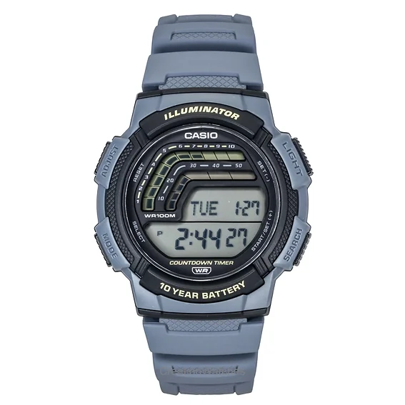 Casio Digital Resin Strap Quartz WS-1800-2AV 100M Men's Watch