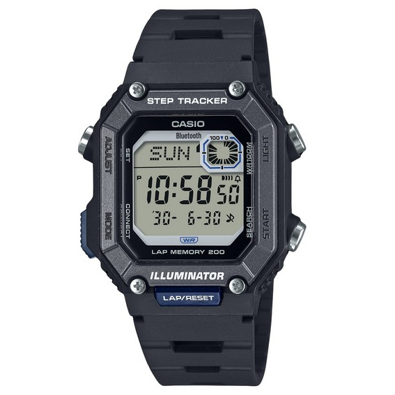 Casio Standard Digital Smartphone Link Step Tracker Resin Strap Quartzo WS-B1000-1AV 100M Relógio Masculino