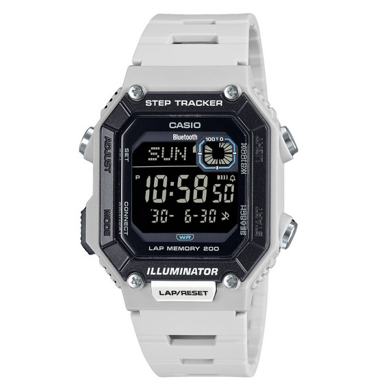 Casio Standard Digital Smartphone Link Step Tracker Resin Strap Quartzo WS-B1000-8BV 100M Relógio Masculino