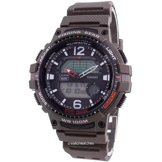 Casio Youth WSC-1250H-3AV Quartz Moon Phase Men's Watch