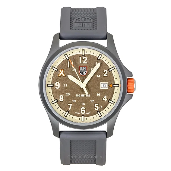 Luminox Bear Grylls Survival Land Rubber Strap Brown Dial Quartz XB.3716 100M Men's Watch