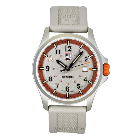 Luminox Bear Grylls Survival Land Rubber Strap Beige Dial Quartz XB.3717 100M Men's Watch
