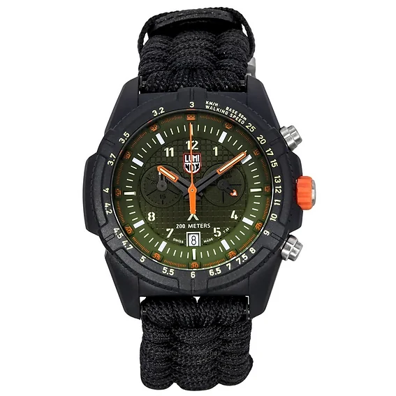 Luminox Bear Grylls Survival Land Chronograph Green Dial Swiss Quartz Diver's XB.3797.KM 200M Men's Watch