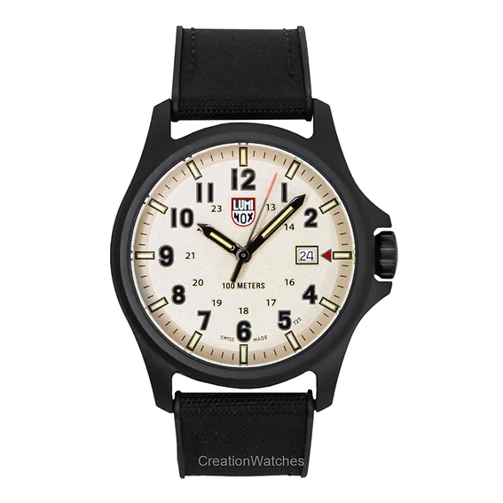 Luminox Atacama Field Black Rubber Strap Grey Dial Quartz XL.1971.SET 100M Men's Watch With Extra Strap