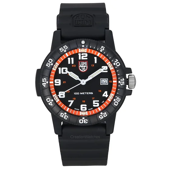 Luminox Leatherback SEA Turtle Giant Polyurethane Strap Black Dial Quartz XS.0329.1 100M Men's Watch