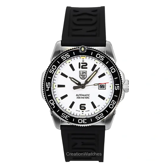 Luminox Pacific Diver Midnight Mariner Rubber Strap White Dial Automatic XS.3101.H 200M Men's Watch
