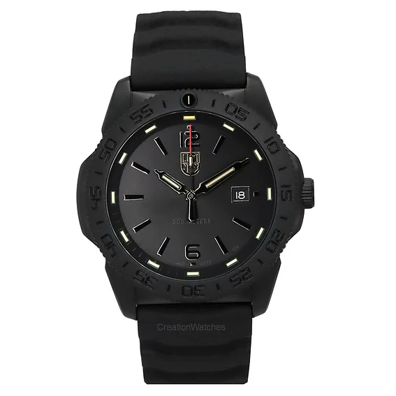 Luminox Pacific Diver Rubber Strap Black Dial Quartz XS.3121.BO 200M Men's Watch