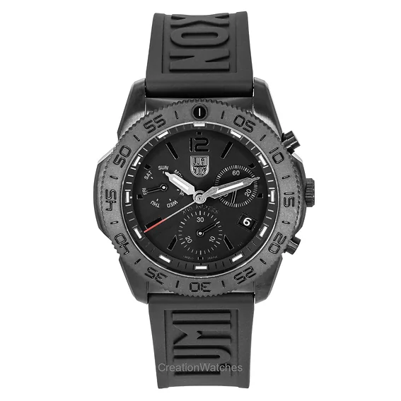 Luminox Pacific Diver Chronograph Rubber Strap Black Dial Quartz XS.3141.BO.1 200M Men's Watch