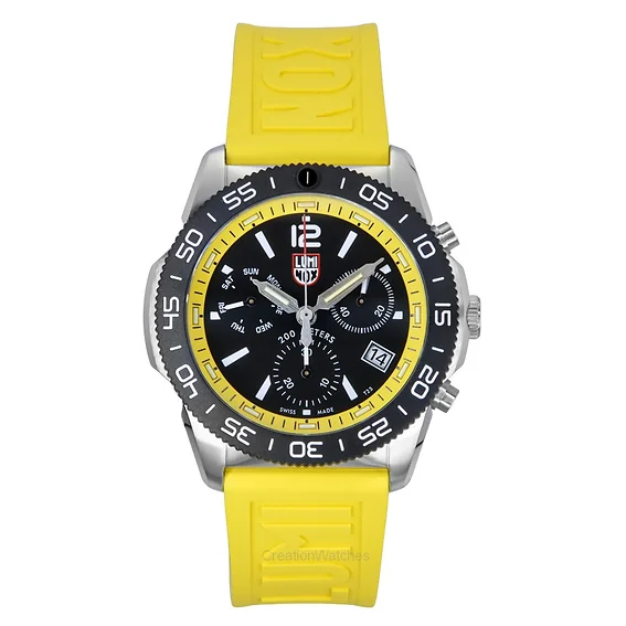 Luminox Pacific Diver Chronograph Rubber Strap Black Dial Quartz XS.3145.SET 200M Men's Watch