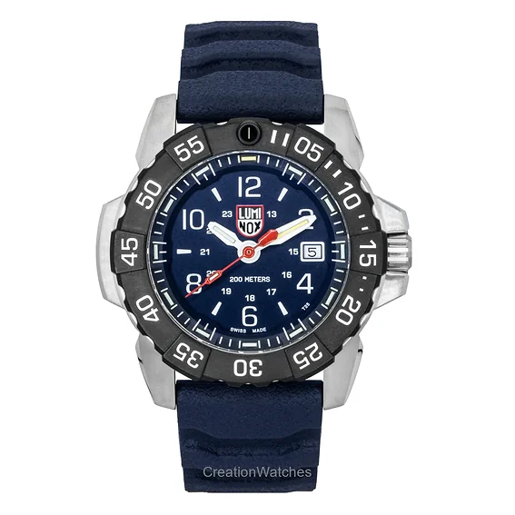 Luminox Navy Seal Rubber Strap Blue Dial Quartz Diver's XS.3253.CB 200M Men's Watch