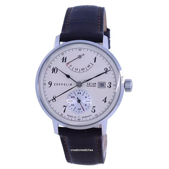 Zeppelin LZ129 Hindenburg Ed.1 Leather Strap Automatic 8060-5 80605 Men's Watch