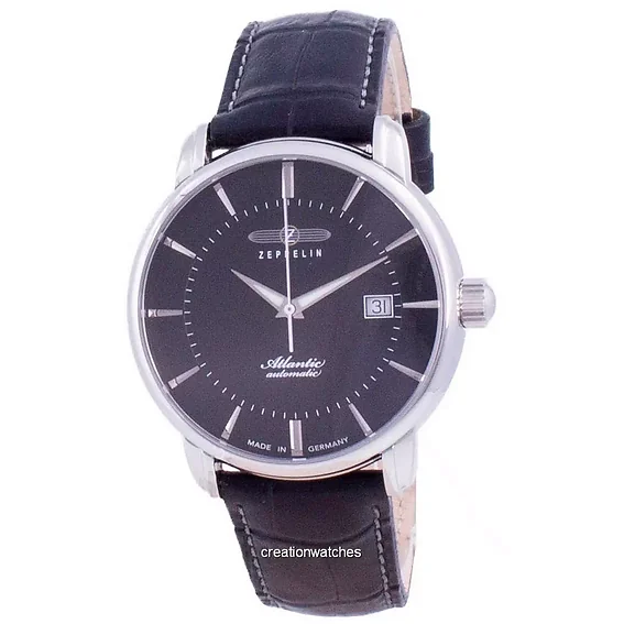 Zeppelin Atlantic Black Dial Automatic 8452-2 84522 Men's Watch