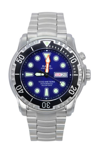 Ratio FreeDiver Helium-Safe 1000M Sapphire Automatic 1068HA96-34VA-BLU Men's Watch