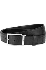 Montblanc 126737 Black Men's Leather Belt