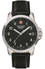 Swiss Alpine Military By Grovana Leader Black Dial Quartz 7011.1537 100M Men's Watch