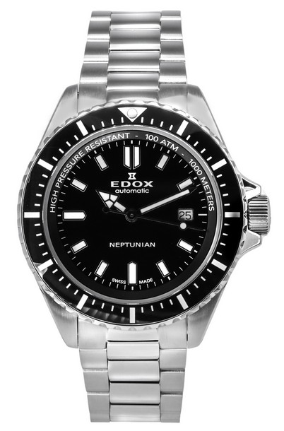 Edox Skydiver Neptunian Automatic Diver's 801203NMNIN 80120 3NM NIN 1000M Men's Watch