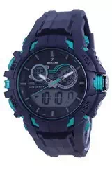 Westar Black Dial Silicon Strap Quartz 85003 PTN 003 100M Men's Watch