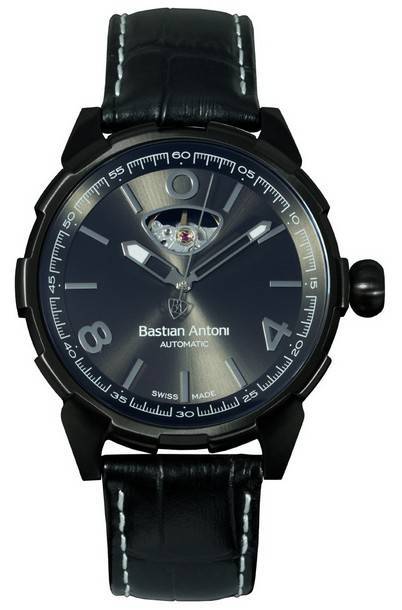 Bastian Antoni Turbulent BA01 Black Hour Anthracite Dial Automatic Men's Watch - 8719326505879